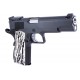 Страйкбольный пистолет WE COLT M1911А1, металл, белые накладки, WE-E001C